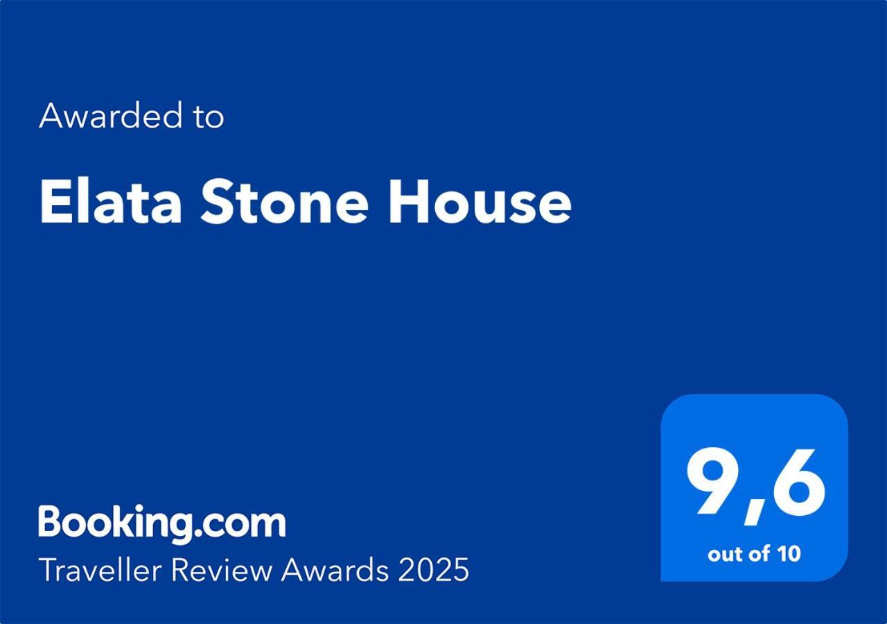 Elata Stone House Vila Exterior foto